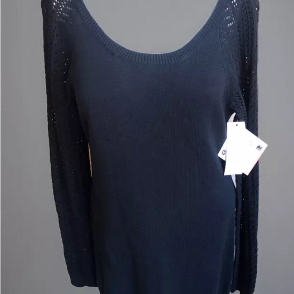 Roxy Classic Black Sweater Dress Size L  NWT